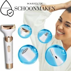 BEAUBY 4 In 1 Multifuntioneel Beautyapparaat ? Elektrische Wenkbrauw Trimmer ? Haarverwijderaar Vrouw - Ladyshave ? Gezicht, Oksels, Benen, Bikinilijn ? Ontharingsapparaat ? USB Oplaadbaar ? Scheerapparaat -Philips winkel 550x542 2