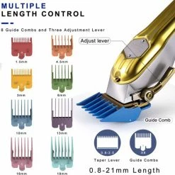 SURKER Professionele Draadloze Tondeuse - Tondeuse Mannen Hoofdhaar - Haartrimmer - Hair Clipper - Kappersset - Goud -Philips winkel 550x543 20