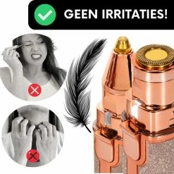 Sansbeaut? Wenkbrauw Trimmer - Gezichtsontharing Dames - Gezichtshaar Verwijderen Vrouw - Safety Razor - Ladyshave - Flawless Gezichts Ontharing - Wenkbrauw Scheermesje -Philips winkel 550x543 5
