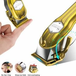 SURKER Professionele Draadloze Tondeuse - Tondeuse Mannen Hoofdhaar - Haartrimmer - Hair Clipper - Kappersset - Goud -Philips winkel 550x544 12