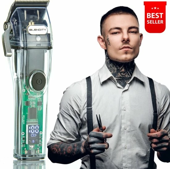 IBLENDITY Tondeuse Mannen - Luxe Tondeuse - Haartrimmer Baard - Scheerapparaat Voor Mannen - Baardtrimmer - Trimmer - LCD Display - Waterdicht 10 IBLENDITY Tondeuse Mannen - Luxe Tondeuse - Haartrimmer Baard - Scheerapparaat Voor Mannen - Baardtrimmer - Trimmer - LCD Display - Waterdicht - Afbeelding 8