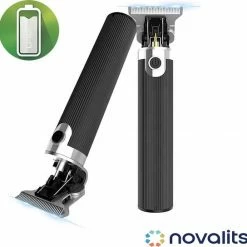 Merkloos Novalits - Precisie Tondeuse Mannen - Scheerapparaat Trimmer Voor Hoofdhaar En Baardhaar - Snel Opladen - Zwart