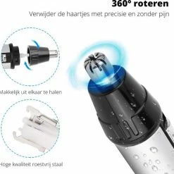 FlinQ Oplaadbare Multi Trimmer - Neus, Oor, Wenkbrauwtrimmer - Oplaadbaar - Baard Trimmer -Philips winkel 550x546 1