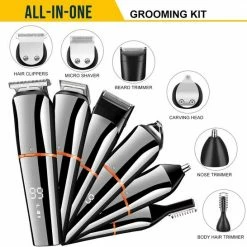 SURKER Baardtrimmer Voor Mannen Tondeuses Lichaam Snor Neus Haar Groomer Draadloze Precisietrimmer 6 In 1 Verzorgingsset Waterdicht USB Oplaadbaar -Philips winkel 550x546 10