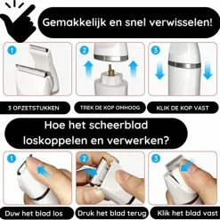 Sansbeauté 3-in-1 Bikinitrimmer - Gezicht/Oksels/Benen/Bikinilijn - Ladyshaves Bikini - Haarverwijderaar Dames - Trimmer Vrouw Intiem Schaamhaar - Hair Eraser - Black Friday 2022 -Philips winkel 550x546 5