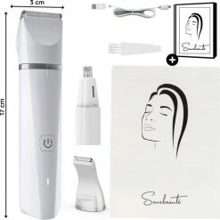 Sansbeauté 3-in-1 Bikinitrimmer - Gezicht/Oksels/Benen/Bikinilijn - Ladyshaves Bikini - Haarverwijderaar Dames - Trimmer Vrouw Intiem Schaamhaar - Hair Eraser - Black Friday 2022 -Philips winkel 550x547 13