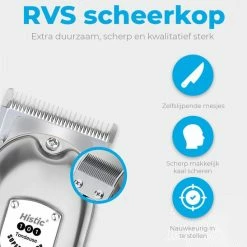 Professionele Draadloze Histic Tondeuse - Trimmer - Mannen - Haartrimmer - Baard - Trimmerset - Hair Clipper - Tondeuse Cheveux - Hair - Geschikt Voor Opzetstukken Wahl, Philips, Babyliss -Philips winkel 550x547 16