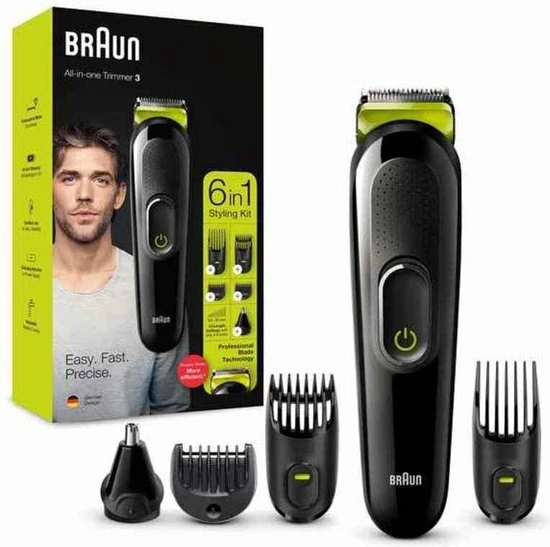Braun MGK3221 Multigroomer - 6 In 1 Trimmer - Baardtrimmer Haartrimmer Oortrimmer Neustrimmer 15 Braun MGK3221 Multigroomer - 6 In 1 Trimmer - Baardtrimmer Haartrimmer Oortrimmer Neustrimmer - Afbeelding 13
