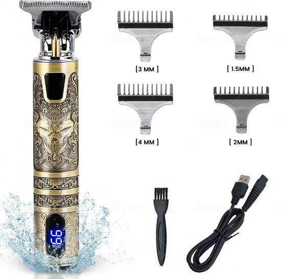 Momo - Scheerapparaat Mannen - Trimmer - Tondeuse - Goud 3 Momo - Scheerapparaat Mannen - Trimmer - Tondeuse - Goud