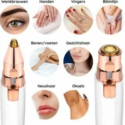 Sansbeauté Wenkbrauw Trimmer - Gezichtsontharing Dames - Gezichtshaar Verwijderen Vrouw - Haarverwijderaar - Flawless Gezichtshaarverwijderaar - Trimmer Vrouw Mannen -Philips winkel 550x548 11