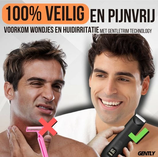 Gently Grooming Gently Scheerapparaat Mannen - Voor Schaamhaar & Schaamstreek - Trimmer - Manscaped - Body Shaver - Tondeuse Heren Voor Schaamhaar 5 Gently Grooming Gently Scheerapparaat Mannen - Voor Schaamhaar & Schaamstreek - Trimmer - Manscaped - Body Shaver - Tondeuse Heren Voor Schaamhaar - Afbeelding 3