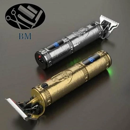 Merkloos Luxe Tondeuse Met Display - Professionele Trimmer - Groomer - Scheerapparaat - Baardtrimmer - Draadloos - USB Opladen - Inclusief 3 Opzetkammen – Goud 5 Merkloos Luxe Tondeuse Met Display - Professionele Trimmer - Groomer - Scheerapparaat - Baardtrimmer - Draadloos - USB Opladen - Inclusief 3 Opzetkammen – Goud - Afbeelding 3