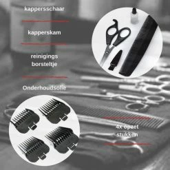 Kemei Tondeuse Set - Thuiskapper - Kappersschaar - Scheerapparaat - Trimmer ? Haartrimmer - Hoofd Scheren ? Haar Knippen - Precisietrimmer - Thuis Knippen ? Tondeuse Mannen - Hair Clipper - Titanium -Philips winkel 550x550 1041
