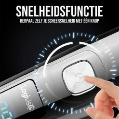 Logivision 11-Delige Draadloze Tondeuse Voor Mannen - Haartrimmer Hoofdhaar - Hair Clipper - Waterdicht - Aanpasbare Snelheid - Zwart/Zilver -Philips winkel 550x550 1046