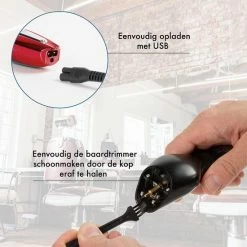 BAESS 5-in-1 Tondeuse Voor Mannen - Baard En Lichaam - Bodygroomer - Neus En Oor - Hoofdhaar - Rood -Philips winkel 550x550 1090