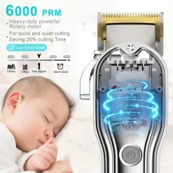 HATTEKER RFC-696 Professionele Draadloze Tondeuse - Haartrimmer Kappers - Baardtrimmer - Precisietrimmer - Waterdicht - Met Slabbetjes -Philips winkel 550x550 1164