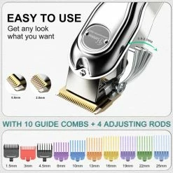 HATTEKER RFC-696 Professionele Draadloze Tondeuse - Haartrimmer Kappers - Baardtrimmer - Precisietrimmer - Waterdicht - Met Slabbetjes -Philips winkel 550x550 1166