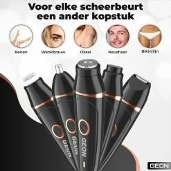 GEON - Multifunctionele 5 In 1 Neustrimmer - Oplaadbaar - Draadloos |Elektrische Gezichtsreiniger Inclusief Nagelvijl| Mannen En Vrouwen -Philips winkel 550x550 1211