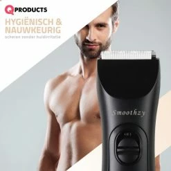 Qproducts Smoothzy Bodygroomer Mannen - Body Trimmer Heren - Bodygroomers - Groomer - Voor Manscaping - Schaamhaar Shaver - Multigroom - Ontharingsapparaat - Zwart -Philips winkel 550x550 1236