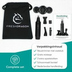 FreshDragon 4-in-1 Neustrimmer Voor Mannen - Oortrimmer - Inclusief Reistasje -Philips winkel 550x550 1246