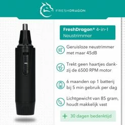FreshDragon 4-in-1 Neustrimmer Voor Mannen - Oortrimmer - Inclusief Reistasje -Philips winkel 550x550 1247