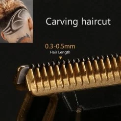 Kemei KM-1971 Kemei KM1971 -Tondeuse - Baardtrimmer - Haartondeuse - Hair Clipper - Zwart - Goud - Professioneel - Draadloos - USB Oplaadbaar -Philips winkel 550x550 1298