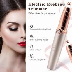 J.E? J.E Wenkbrauw Trimmer - Wenkbrauw Scheermesje ? Wenkbrauw Epilator - Precisietrimmer ? Ros? Goud -Philips winkel 550x550 1391