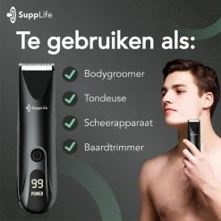 Supplife Bodygroomer Mannen - Bodygroomer - Body Trimmer Heren - Sproeiwaterdicht -Philips winkel 550x550 1395