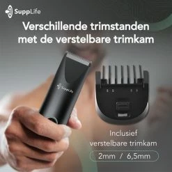 Supplife Bodygroomer Mannen - Bodygroomer - Body Trimmer Heren - Sproeiwaterdicht -Philips winkel 550x550 1396