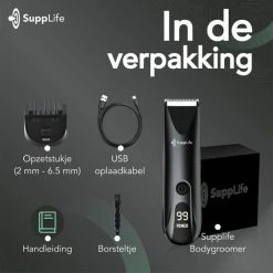 Supplife Bodygroomer Mannen - Bodygroomer - Body Trimmer Heren - Sproeiwaterdicht -Philips winkel 550x550 1398