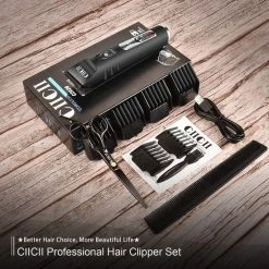 Tondeuses Voor Mannen, CIICII Draadloze Tondeuse Voor Het Knippen Van Haar (11 Stuks 5-speed 7000 RPM Oplaadbare Verstelbare Afneembare USB LCD-scherm Baardverzorging Trimmer Haircut Kit) Voor Doe-het-zelf-kapper -Philips winkel 550x550 1413
