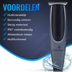 KIGstart Bodygroomer Mannen - Draadloos - Trimmer - Waterdicht - Haartrimmer - Oplaadbaar - Voor Schaamstreek - Zwart / Blauw 15 KIGstart Bodygroomer Mannen - Draadloos - Trimmer - Waterdicht - Haartrimmer - Oplaadbaar - Voor Schaamstreek - Zwart / Blauw -Philips winkel 550x550 1437