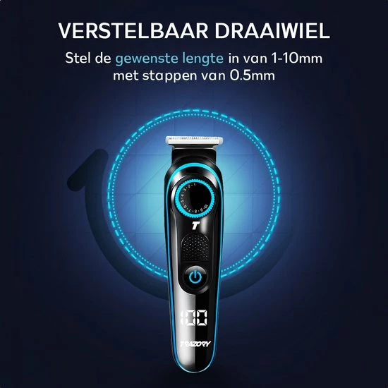Trazory® Trimmer & Scheerapparaat Voor Mannen – Trimmerset Met Baardtrimmer, Bodygroomer & Precisietrimmer - Reisetui 6 Trazory® Trimmer & Scheerapparaat Voor Mannen – Trimmerset Met Baardtrimmer, Bodygroomer & Precisietrimmer - Reisetui - Afbeelding 4