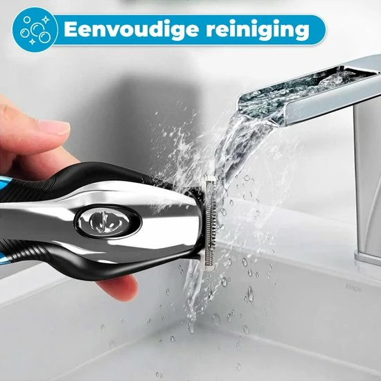 BAESS 5-in-1 Tondeuse Voor Mannen - Baard En Lichaam - Bodygroomer - Neus En Oor - Trimmer - Blauw 12 BAESS 5-in-1 Tondeuse Voor Mannen - Baard En Lichaam - Bodygroomer - Neus En Oor - Trimmer - Blauw - Afbeelding 10