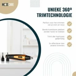 MOOSCARE 2 In 1 Neustrimmer Voor Mannen & Vrouwen - Wenkbrauw Trimmer - Oplaadbaar Scheerapparaat - Neushaartrimmer ? Baardtrimmer ? 2 In 1 -Philips winkel 550x550 175
