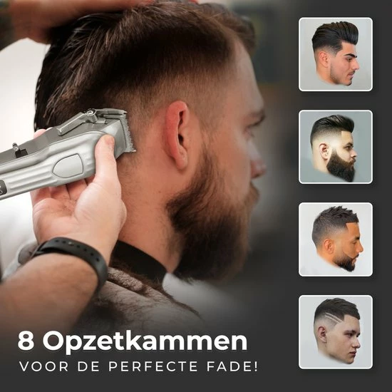Sansbeauté Professionele Draadloze Tondeuse - Tondeuse Mannen Hoofdhaar - Cheveux Haar - Haartrimmer - Kapper Haar Machine - Haartondeuse - Hair Clipper - Kapper Trimmer - Kappersset - Black Friday 2022 5 Sansbeauté Professionele Draadloze Tondeuse - Tondeuse Mannen Hoofdhaar - Cheveux Haar - Haartrimmer - Kapper Haar Machine - Haartondeuse - Hair Clipper - Kapper Trimmer - Kappersset - Black Friday 2022 - Afbeelding 3