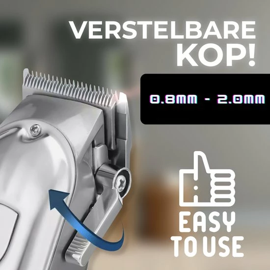 Sansbeauté Professionele Draadloze Tondeuse - Tondeuse Mannen Hoofdhaar - Cheveux Haar - Haartrimmer - Kapper Haar Machine - Haartondeuse - Hair Clipper - Kapper Trimmer - Kappersset - Black Friday 2022 9 Sansbeauté Professionele Draadloze Tondeuse - Tondeuse Mannen Hoofdhaar - Cheveux Haar - Haartrimmer - Kapper Haar Machine - Haartondeuse - Hair Clipper - Kapper Trimmer - Kappersset - Black Friday 2022 - Afbeelding 7