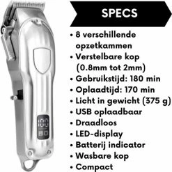 Sansbeauté Professionele Draadloze Tondeuse - Tondeuse Mannen Hoofdhaar - Cheveux Haar - Haartrimmer - Kapper Haar Machine - Haartondeuse - Hair Clipper - Kapper Trimmer - Kappersset - Black Friday 2022 40 Sansbeauté Professionele Draadloze Tondeuse - Tondeuse Mannen Hoofdhaar - Cheveux Haar - Haartrimmer - Kapper Haar Machine - Haartondeuse - Hair Clipper - Kapper Trimmer - Kappersset - Black Friday 2022 -Philips winkel 550x550 194
