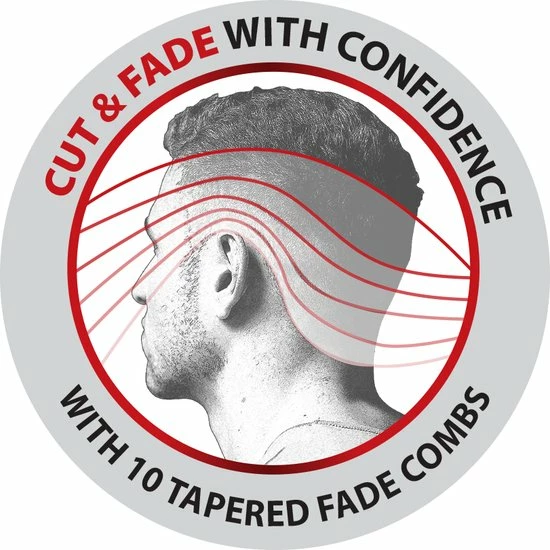 Remington Easy Fade Tondeuse HC500 - Fade Kammen 6 Remington Easy Fade Tondeuse HC500 - Fade Kammen - Afbeelding 4