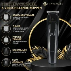 ShaveMate 5-in-1 Baard Trimmer - Tondeuse Voor Mannen - Hair Clipper Set - Draadloos - Waterproof 12 ShaveMate 5-in-1 Baard Trimmer - Tondeuse Voor Mannen - Hair Clipper Set - Draadloos - Waterproof -Philips winkel 550x550 278
