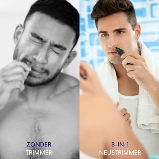 Myhealth My Health? 3-in-1 Neustrimmer - Tondeuse - Wenkbrauw Trimmer -Scheerapparaat - 3 Opzetstukken - Trimmer Voor Mannen 6 Myhealth My Health? 3-in-1 Neustrimmer - Tondeuse - Wenkbrauw Trimmer -Scheerapparaat - 3 Opzetstukken - Trimmer Voor Mannen - Afbeelding 4