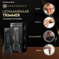 MM Brands ShaveMate 5-in-1 Body Groomer Mannen - Heren Body Trimmer - Multi Groomer - Schaamhaar Scheerapparaat -Philips winkel 550x550 299