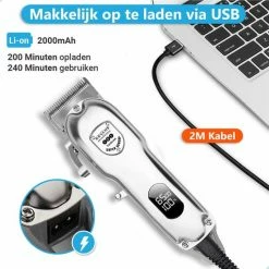 Revahs Professionele Draadloze Tondeuse - Cheveux Haar - Trimmer Mannen Hoofdhaar - Hair Clipper - Haartondeuse - Black Friday 2022 - 8 Opzetkammen -Philips winkel 550x550 311