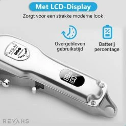 Revahs Professionele Draadloze Tondeuse - Cheveux Haar - Trimmer Mannen Hoofdhaar - Hair Clipper - Haartondeuse - Black Friday 2022 - 8 Opzetkammen -Philips winkel 550x550 312
