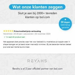 Revahs Professionele Draadloze Tondeuse - Cheveux Haar - Trimmer Mannen Hoofdhaar - Hair Clipper - Haartondeuse - Black Friday 2022 - 8 Opzetkammen -Philips winkel 550x550 314