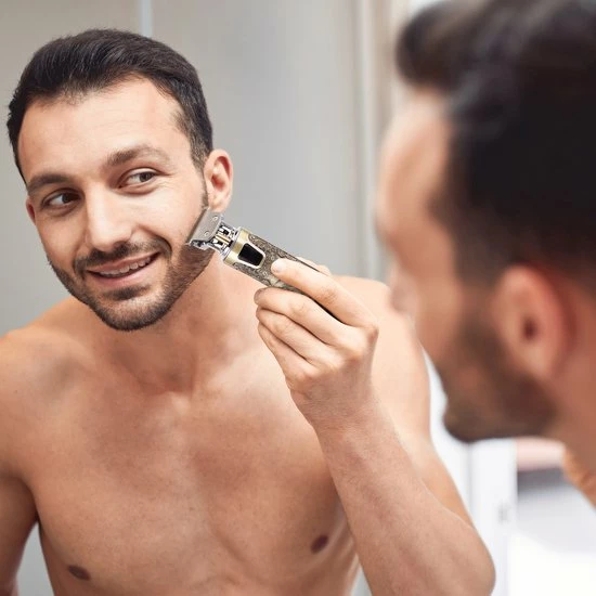 Momo - Scheerapparaat Mannen - Trimmer - Tondeuse - Goud 7 Momo - Scheerapparaat Mannen - Trimmer - Tondeuse - Goud - Afbeelding 5