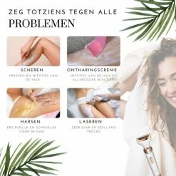 BEAUBY 4 In 1 Multifuntioneel Beautyapparaat ? Elektrische Wenkbrauw Trimmer ? Haarverwijderaar Vrouw - Ladyshave ? Gezicht, Oksels, Benen, Bikinilijn ? Ontharingsapparaat ? USB Oplaadbaar ? Scheerapparaat -Philips winkel 550x550 385