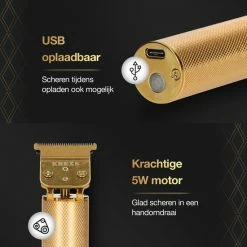 Krexs Gouden Baardtrimmer - Tondeuse - Trimmer - Scheerapparaat - Mannen ? Baard -Philips winkel 550x550 390