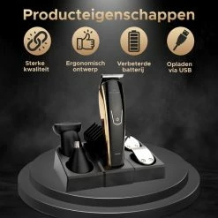 Royal WM - Series 9000 PRO - Baardtrimmer - Zwart - Scheerapparaat - Draadloos -Philips winkel 550x550 407