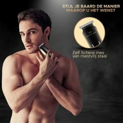 Royal WM - Series 9000 PRO - Baardtrimmer - Zwart - Scheerapparaat - Draadloos -Philips winkel 550x550 409